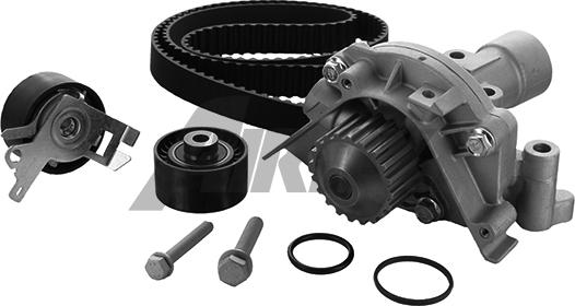 Airtex WPK-185701 - Su pompası + Triger kayışı seti parts5.com