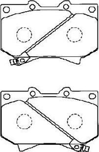 AISIN A1N013 - Fren balata seti, diskli fren parts5.com