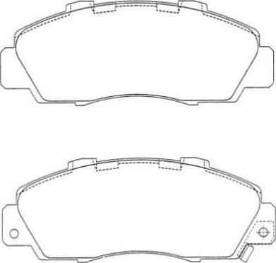 AISIN ASN-187 - Zestaw klocków hamulcowych, hamulce tarczowe parts5.com