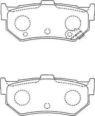 AISIN ASN-236W - Juego de pastillas de freno parts5.com