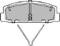 AISIN ASN-2229 - Juego de pastillas de freno parts5.com