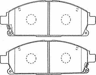 AISIN B1N062 - Brake Pad Set, disc brake parts5.com