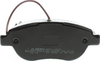 AISIN BPFI-1014 - Komplet kočnih obloga, disk kočnica parts5.com