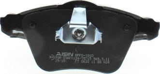 AISIN BPFO-1010 - Piduriklotsi komplekt,ketaspidur parts5.com