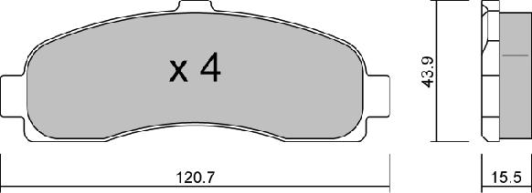 AISIN BPNI-1914 - Jarrupala, levyjarru parts5.com