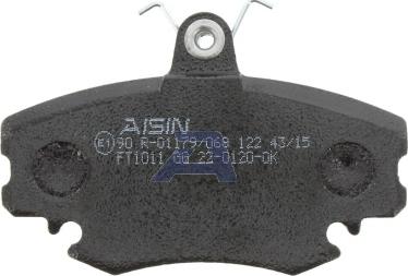 AISIN BPRE-1004 - Sada brzdových destiček, kotoučová brzda parts5.com