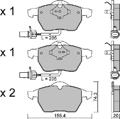 AISIN BPVW-1010 - Σετ τακάκια, δισκόφρενα parts5.com