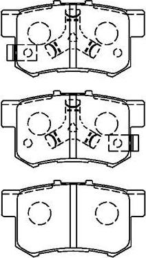 AISIN C2N061 - Komplet pločica, disk-kočnica parts5.com