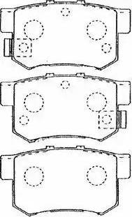 AISIN C2N015 - Комплект спирачно феродо, дискови спирачки parts5.com