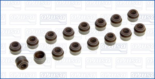 Ajusa 57049200 - Комплект гумички, стъбло на клапана parts5.com