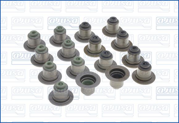 Ajusa 57043100 - Tömítéskészlet, szelepszár parts5.com