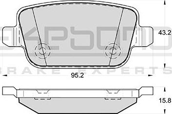 FORD 2 613 323 - Kit de plaquettes de frein, frein à disque parts5.com