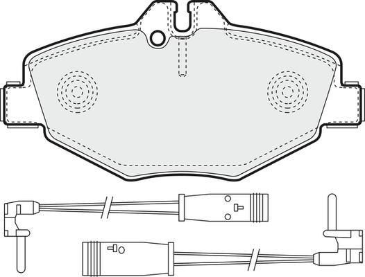 Mercedes-Benz N0034209920 - Bremsbelagsatz, Scheibenbremse parts5.com