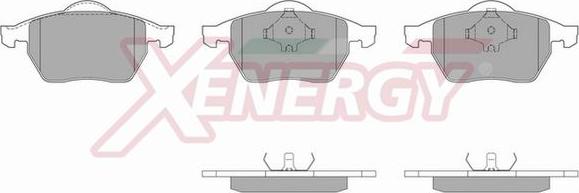 AP XENERGY X40484 - Kit de plaquettes de frein, frein à disque parts5.com