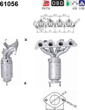 AS 61056 - Katalysator parts5.com