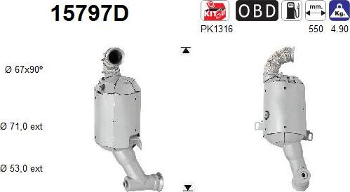 AS 15797D - Catalytic Converter parts5.com