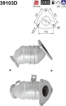 AS 39103D - Catalyseur parts5.com