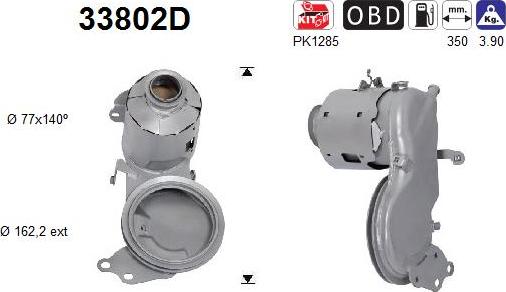 AS 33802D - Катализатор parts5.com