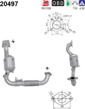 AS 20497 - Catalizador parts5.com