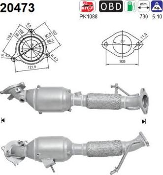 AS 20473 - Catalizador parts5.com