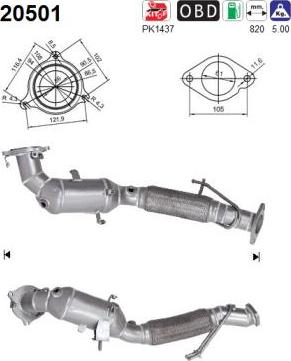 AS 20501 - Catalizador parts5.com