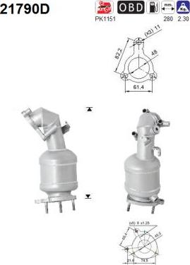 AS 21790D - Catalizator parts5.com