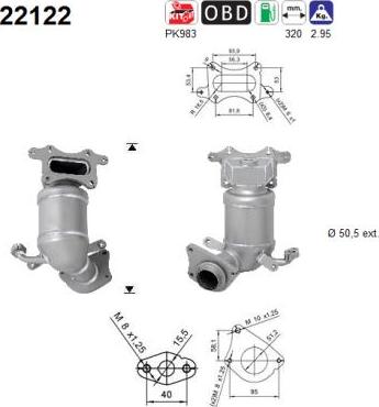 AS 22122 - Catalytic Converter parts5.com