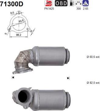 AS 71300D - Katalyzátor parts5.com