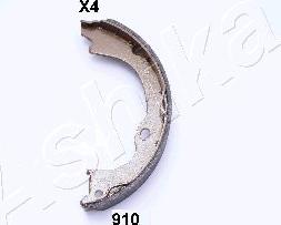 Ashika 55-09-910 - Komplet zavorne celjusti, rocna zavora parts5.com