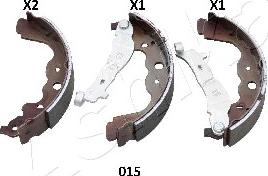 Ashika 55-00-015 - Комплект спирачна челюст parts5.com