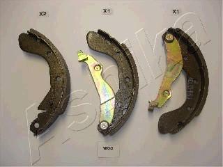 Ashika 55-W0-003 - Brake Shoe Set parts5.com