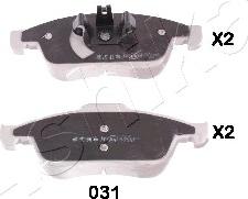 Ashika 50-00-031 - Set placute frana,frana disc parts5.com