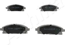 Ashika 50-01-154 - Brake Pad Set, disc brake parts5.com