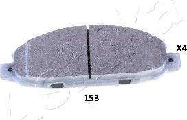 Ashika 50-01-153 - Brake Pad Set, disc brake parts5.com