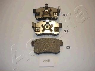 Ashika 51-04-445 - Brake Pad Set, disc brake parts5.com