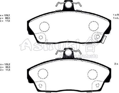 DJ Parts BP1361 - Set placute frana,frana disc parts5.com