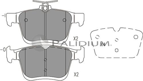 QUARO QP9775 - Тормозные колодки, дисковые, комплект parts5.com