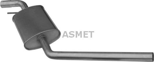 Asmet 04.073 - Middle Silencer parts5.com