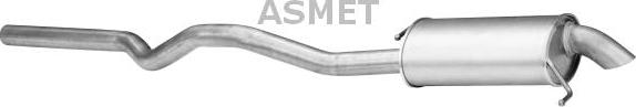 Asmet 04.111 - Silenciador posterior parts5.com