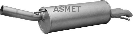 Asmet 06.022 - Zadnji izduvni lonac parts5.com