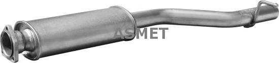 Asmet 01.025 - Silenciador del medio parts5.com