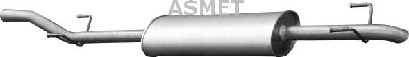 Asmet 02.045 - Silenciador posterior parts5.com