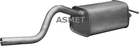 Asmet 10.134 - End Silencer parts5.com