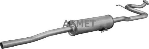 Asmet 20.041 - Silenciador del medio parts5.com