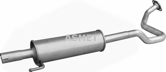 Asmet 20.024 - Silenciador del medio parts5.com