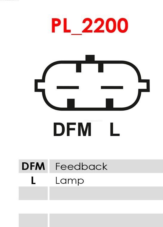 AS-PL ARE0106 - Voltage regulator, alternator parts5.com