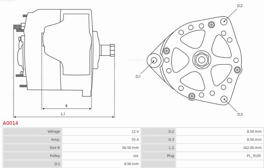 AS-PL A0014 - Γεννήτρια parts5.com