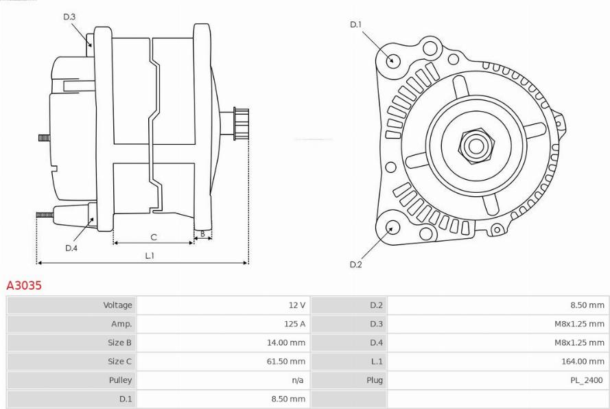 AS-PL A3035 - Generaator parts5.com