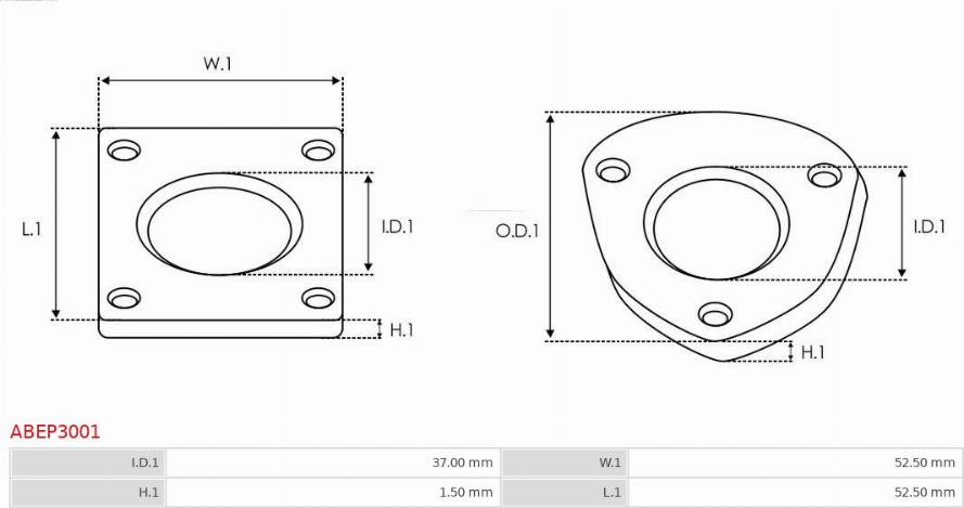 AS-PL ABEP3001 - Zestaw naprawczy, alternator parts5.com