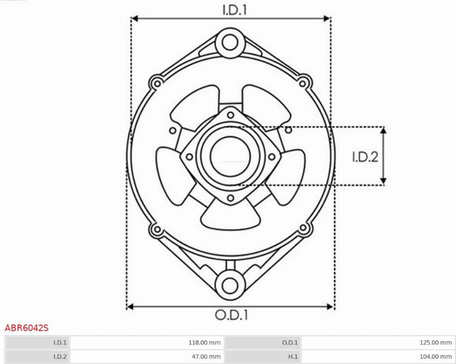 AS-PL ABR6042S - Uchwyt, kołnierz napędowy alternatora parts5.com